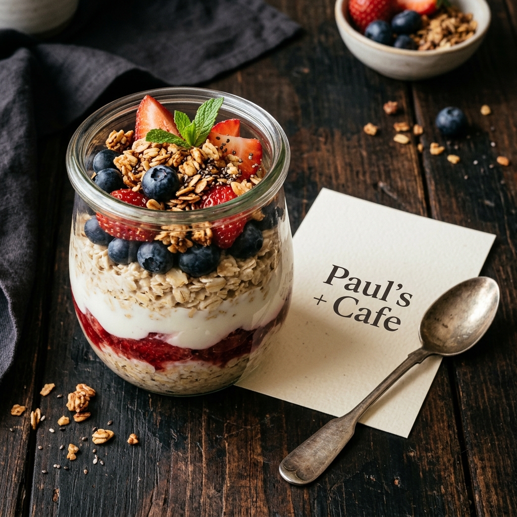 Paul's + Café Berry Overnight Oats
