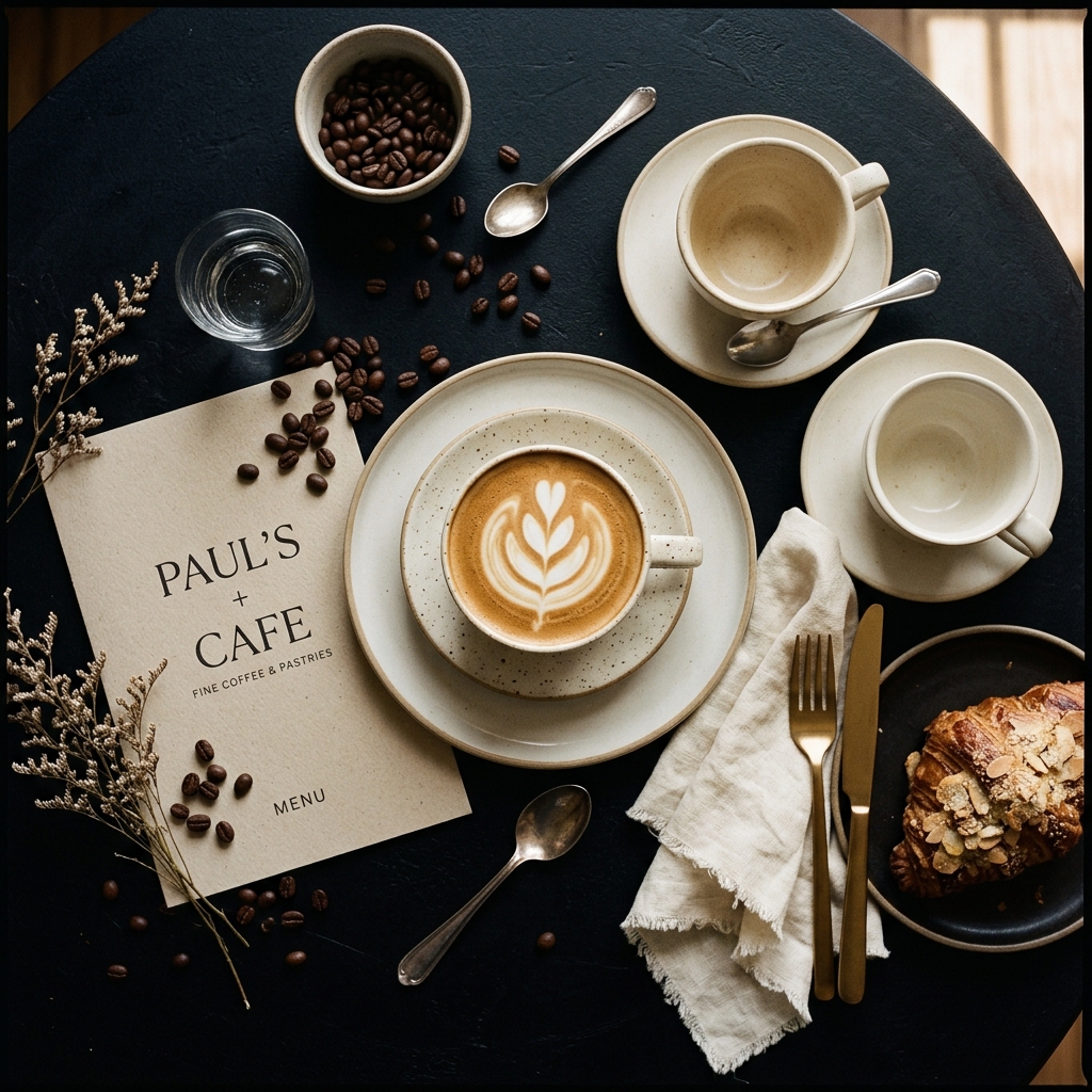 Paul's Café table spread